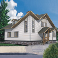Проект коттеджа 10-04 — дерево, 275 м²