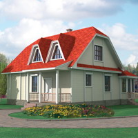 Проект коттеджа 10-12 — дерево, 134 м²