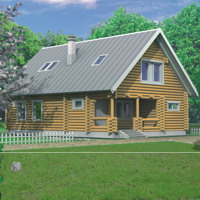 Проект коттеджа 10-18 — дерево, 120.8 м²
