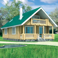 Проект коттеджа 10-19 — дерево, 109.2 м²