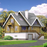 Проект коттеджа 10-21 — дерево, 303.5 м²