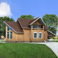 Проект коттеджа 10-26 — дерево, 176.9 м²