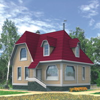 Проект коттеджа 10-27 — дерево, 129.7 м²