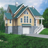 Проект коттеджа 10-30 — дерево, 146.5 м²