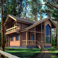 Проект коттеджа 10-33 — дерево, 148 м²