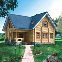 Проект коттеджа 10-46 — дерево, 153.7 м²