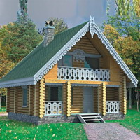 Проект коттеджа 10-65 — дерево, 49.5 м²
