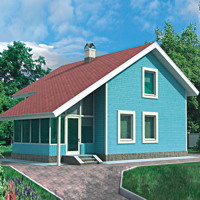 Проект коттеджа 10-66 — дерево, 95 м²