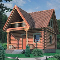 Проект коттеджа 10-68 — дерево, 62 м²