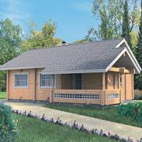 Проект коттеджа 10-88 — дерево, 107.1 м²