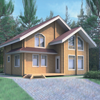 Проект коттеджа 10-96 — дерево, 152.4 м²
