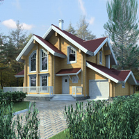 Проект коттеджа 11-07 — дерево, 148.6 м²