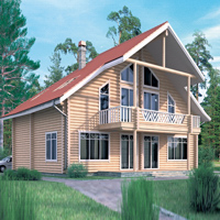 Проект коттеджа 11-08 — дерево, 225 м²
