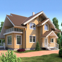 Проект коттеджа 11-39 — дерево, 171.6 м²