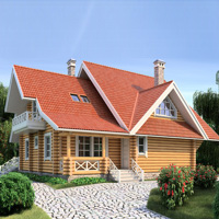 Проект коттеджа 11-41 — дерево, 190.4 м²