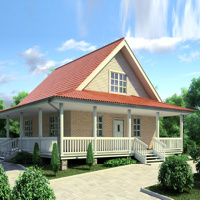 Проект коттеджа 11-53 — дерево, 138.15 м²