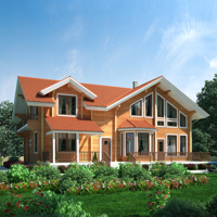 Проект коттеджа 11-70 — дерево, 228.53 м²