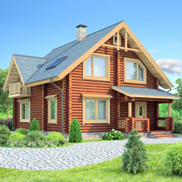 Проект коттеджа 11-87 — дерево, 137.2 м²