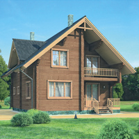 Проект коттеджа 11-94 — дерево, 130.5 м²