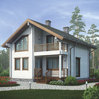 Проект коттеджа 12-38 — дерево, 115 м²