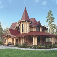 Проект коттеджа 12-43 — дерево, 120.7 м²