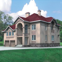 Проект коттеджа 30-25 — кирпич, 249.8 м²