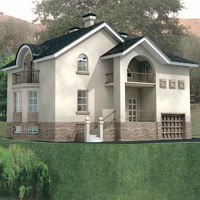 Проект коттеджа 30-27 — кирпич, 274.5 м²