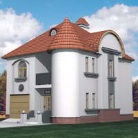 Проект коттеджа 30-31 — кирпич, 173.4 м²