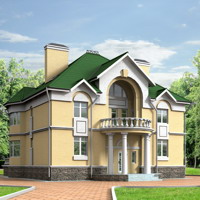 Проект коттеджа 30-33 — кирпич, 275.9 м²