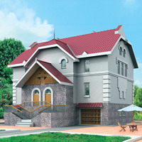 Проект коттеджа 30-44 — кирпич, 460 м²