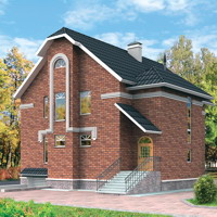 Проект коттеджа 30-46 — кирпич, 235 м²