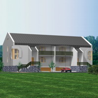 Проект коттеджа 30-97 — кирпич, 509.3 м²