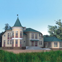 Проект коттеджа 31-22 — пено-бетон, 508.5 м²