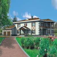Проект коттеджа 31-51 — кирпич, 407.8 м²