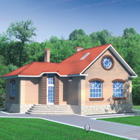 Проект коттеджа 31-82 — кирпич, 95.8 м²
