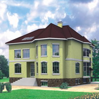 Проект коттеджа 31-89 — кирпич, 348.3 м²