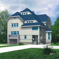Проект коттеджа 31-97 — кирпич, 590.9 м²