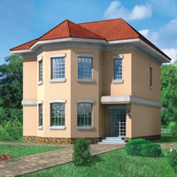 Проект коттеджа 32-75 — кирпич, 197.9 м²