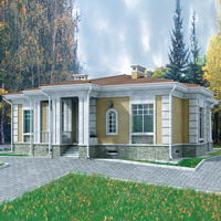 Проект коттеджа 33-20 — кирпич, 121.4 м²