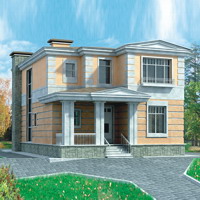 Проект коттеджа 33-27 — кирпич, 200.6 м²
