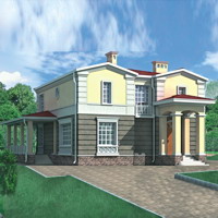 Проект коттеджа 33-28 — кирпич, 216 м²