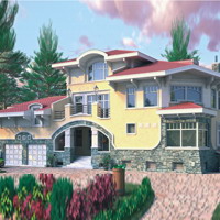 Проект коттеджа 33-76 — кирпич, 800 м²