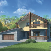 Проект коттеджа 33-78 — кирпич, 360.1 м²