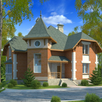 Проект коттеджа 34-46 — кирпич, 203.5 м²