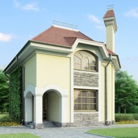 Проект коттеджа 34-72 — кирпич, 115.3 м²