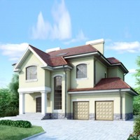 Проект коттеджа 34-73 — кирпич, 402.4 м²
