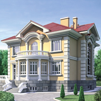 Проект коттеджа 35-27 — кирпич, 415.2 м²