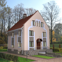Проект коттеджа 35-44 — кирпич, 360 м²