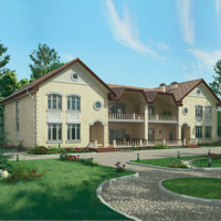 Проект коттеджа 37-31 — кирпич, 585 м²