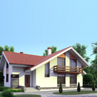 Проект коттеджа 38-67 — кирпич, 200.7 м²